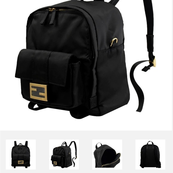 Preowned Fendi baguette backpack.  Perfect size,10 x 4.5 x 11 - Picture 4 of 5